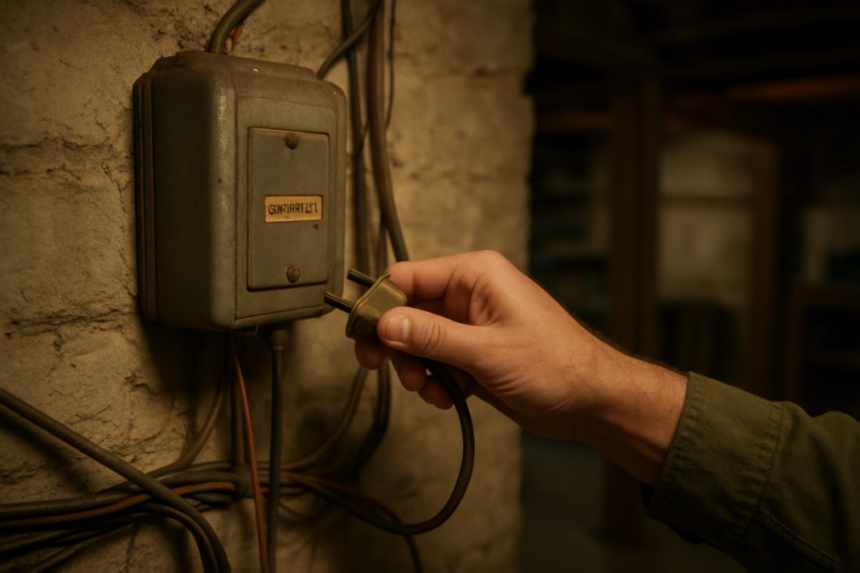 Unplugging haunted doorbell transformer