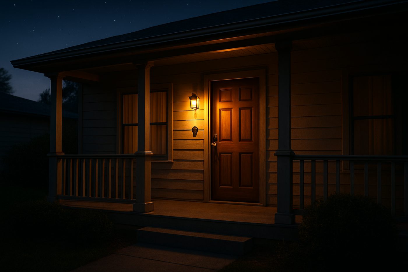 Haunted house porch doorbell