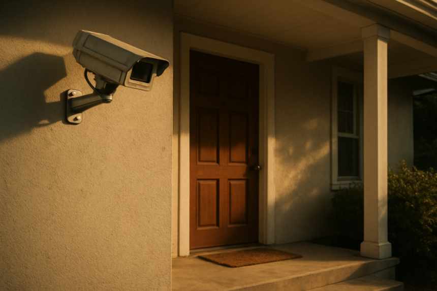 Porch security camera view
