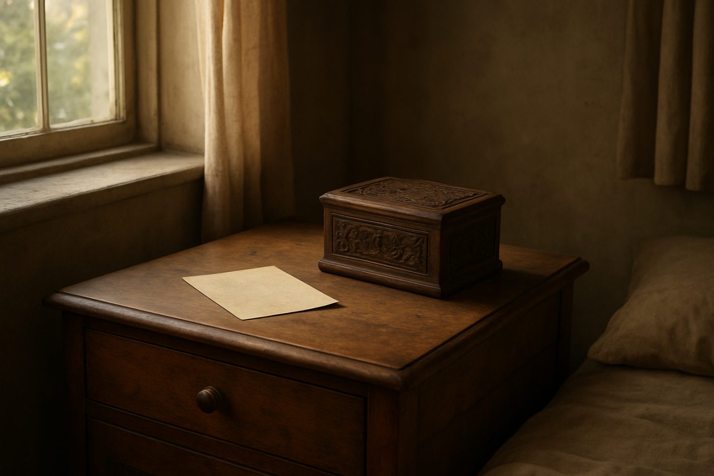 Music box in bedroom drawer
