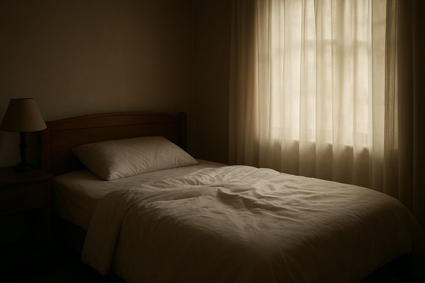 Landlord lying on bed