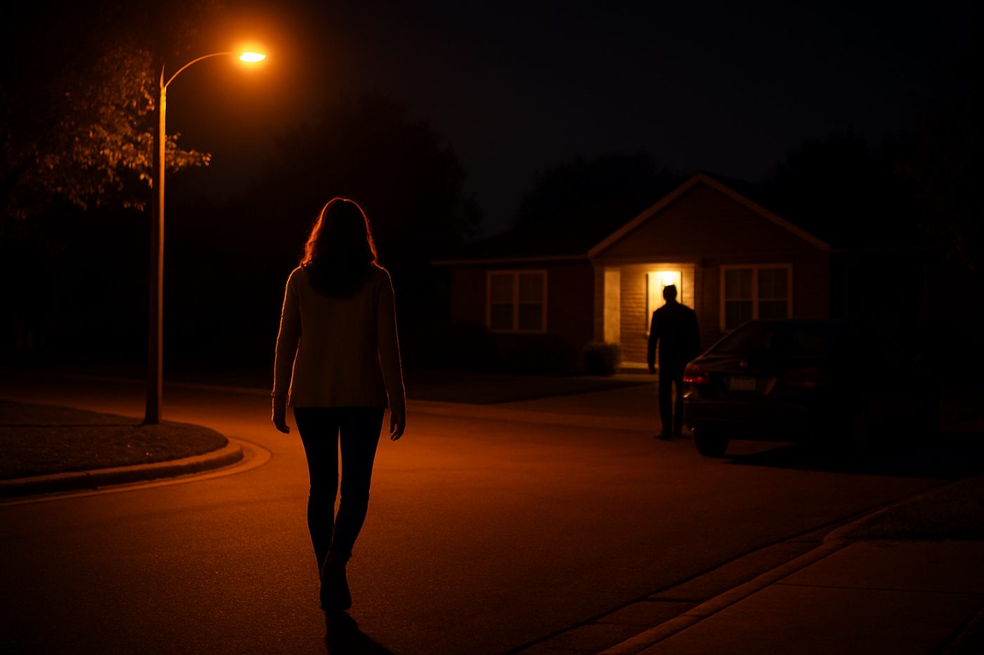 stalker waiting near woman’s home