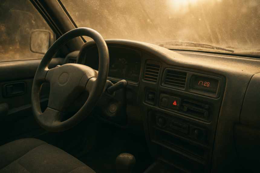 pickup truck interior close-up
