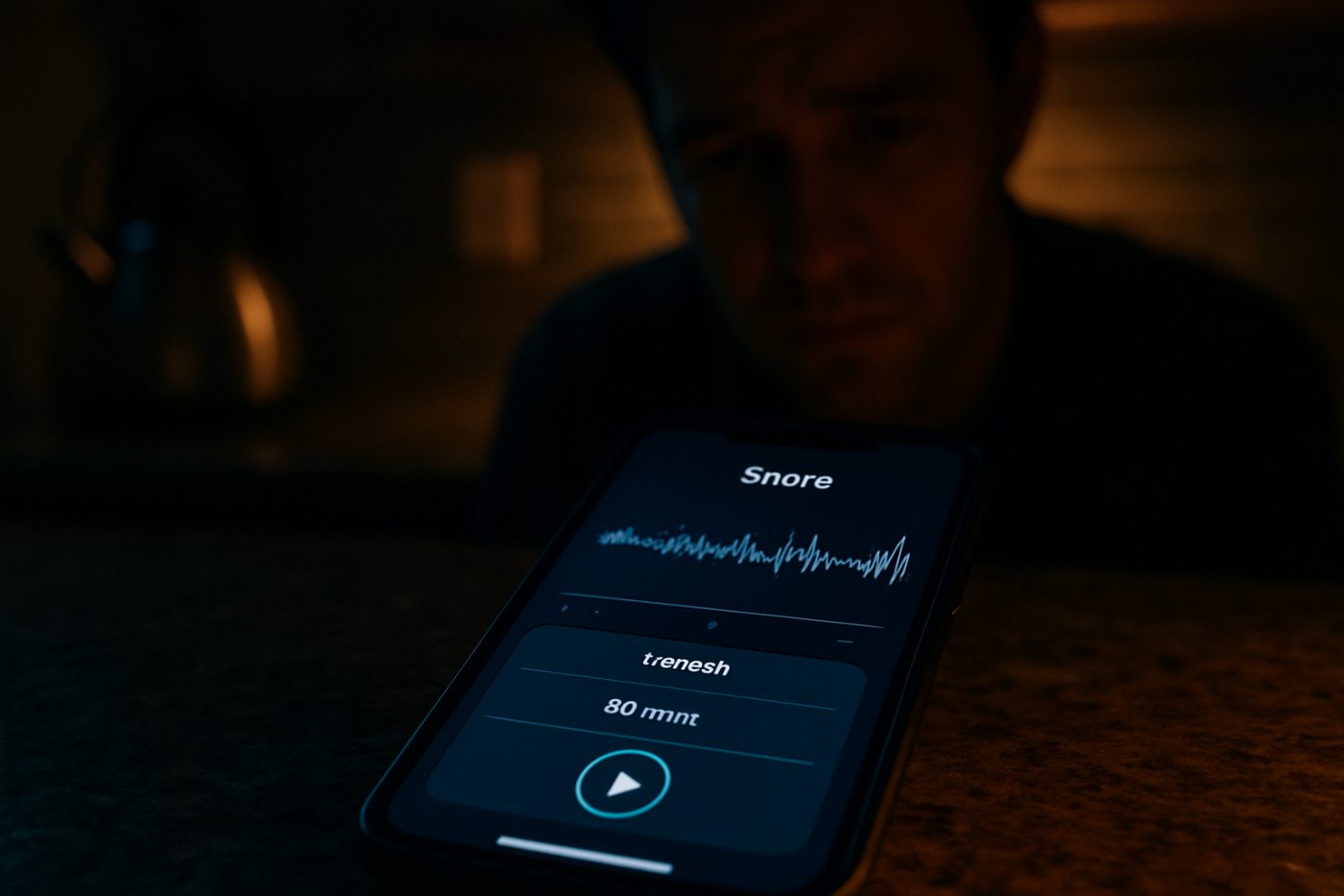 Sleep app shows strange recording