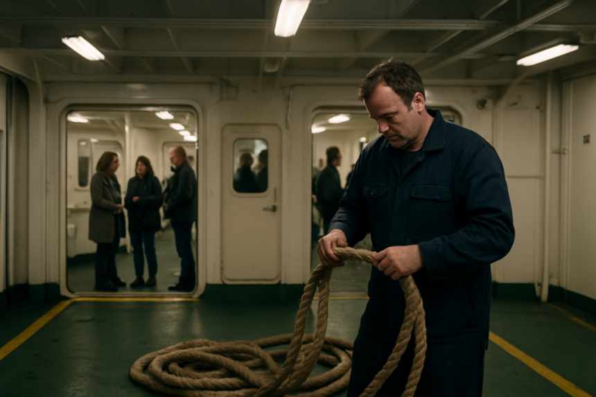ferry vehicle deck crew member