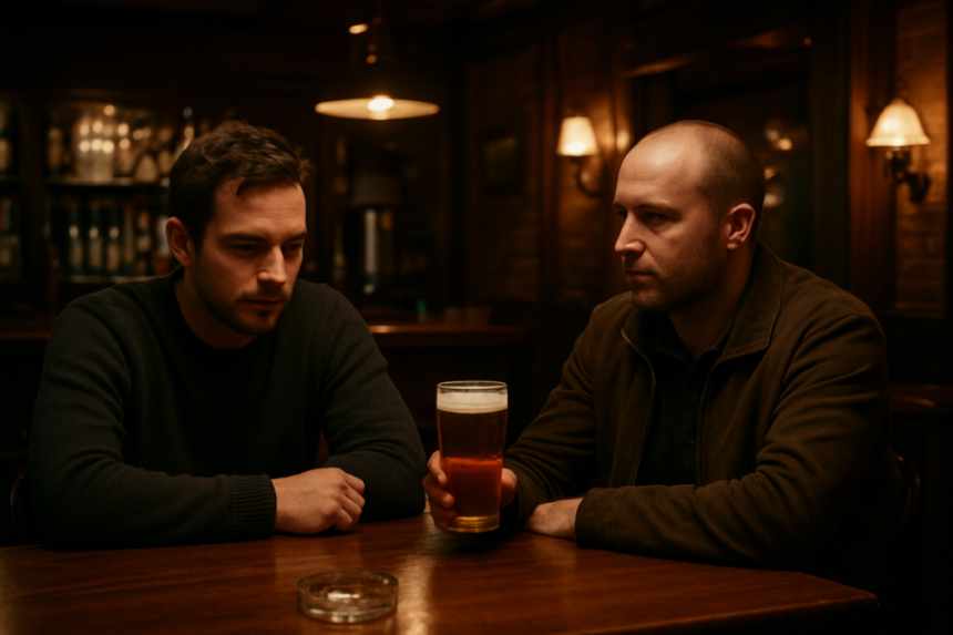 pub conversation at bar
