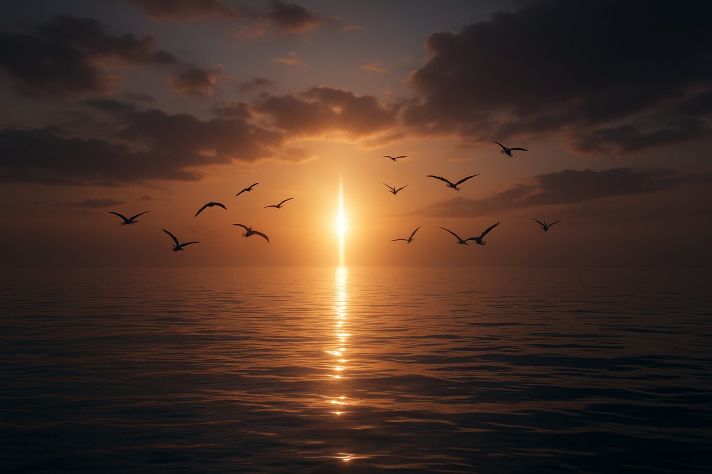Rising light from water