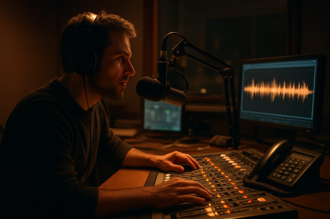 Late-night UFO call to radio