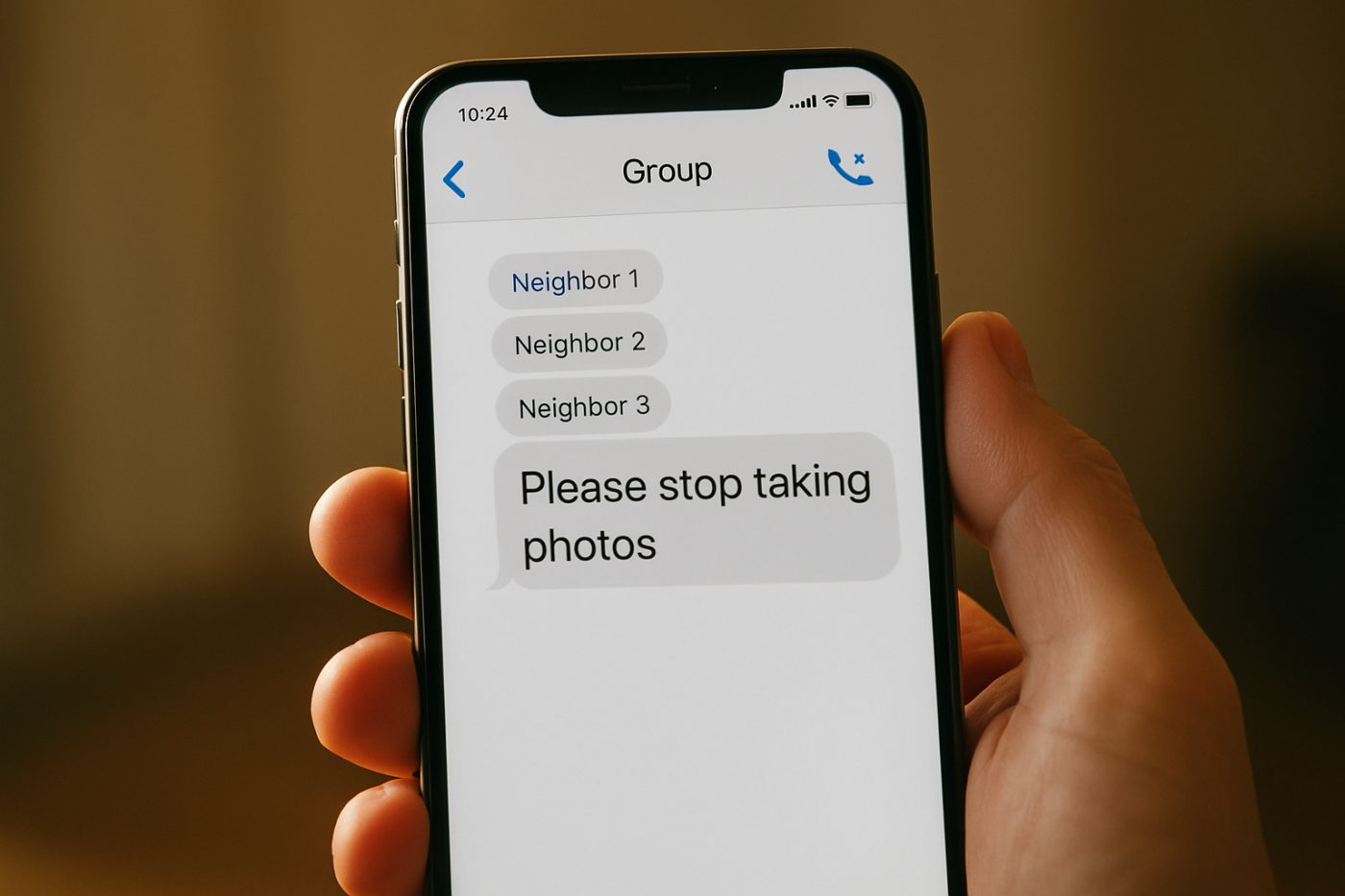 Mysterious group chat message