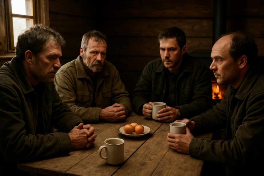 hunting camp men
