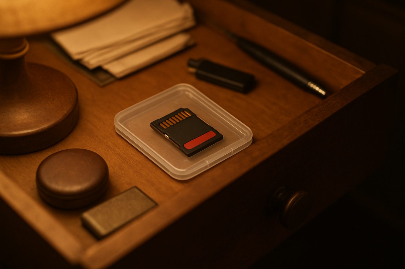 SD card with cryptid photo