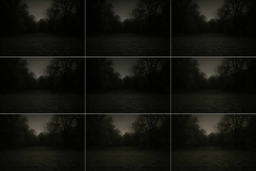 sequence of empty trailcam frames