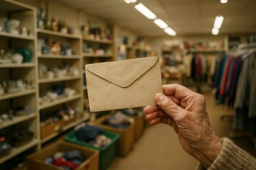 charity shop photo envelope