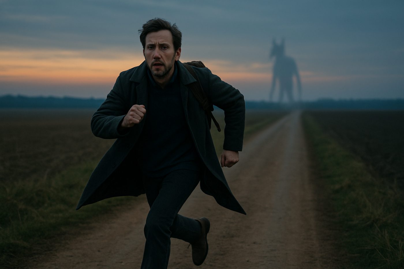 Man fleeing dogman