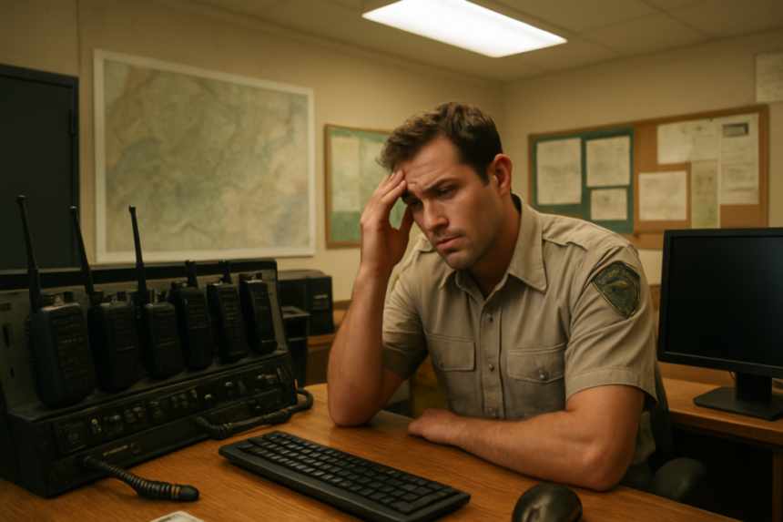 Ranger station radio room