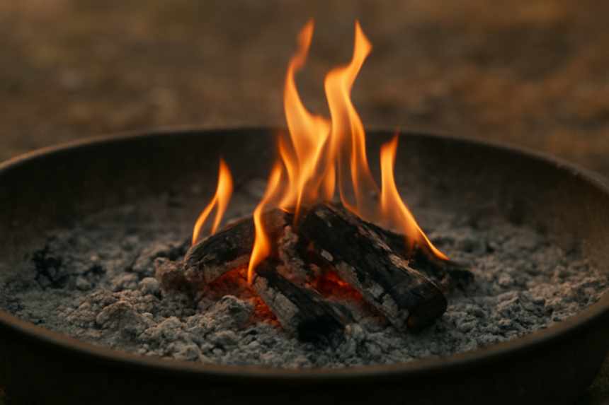 Unfueled dancing flames
