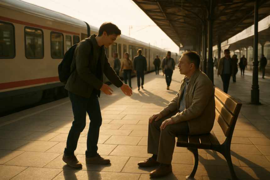 Train apology at terminus