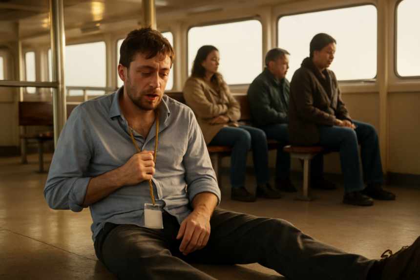 drunk passenger on ferry