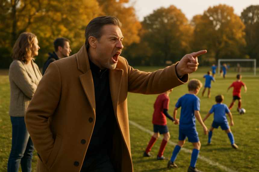 entitled football dad shouting