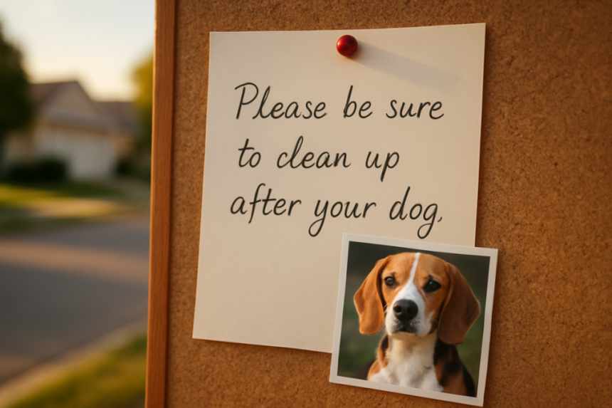 HOA violation notice