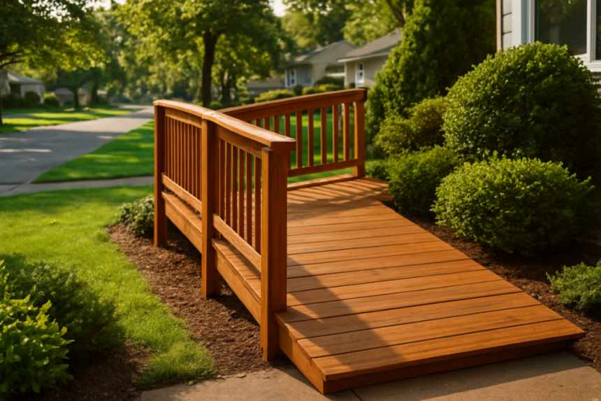 wheelchair ramp outside