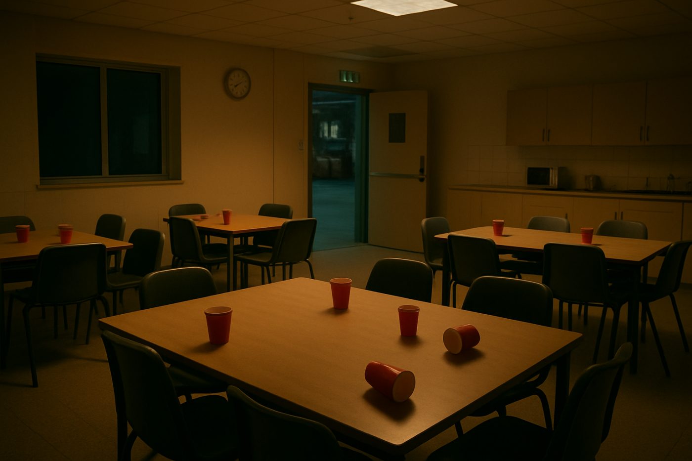 quiet staff canteen