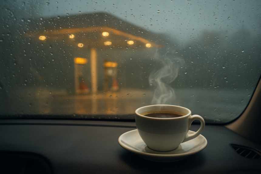 coffee inside car