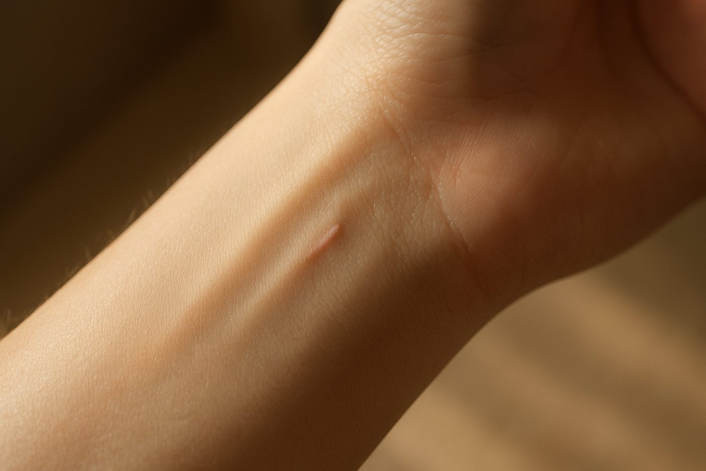 Wrist scar close-up image