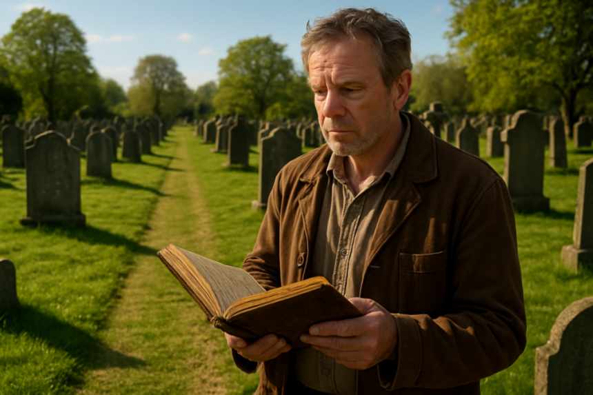 cemetery groundskeeper with diary