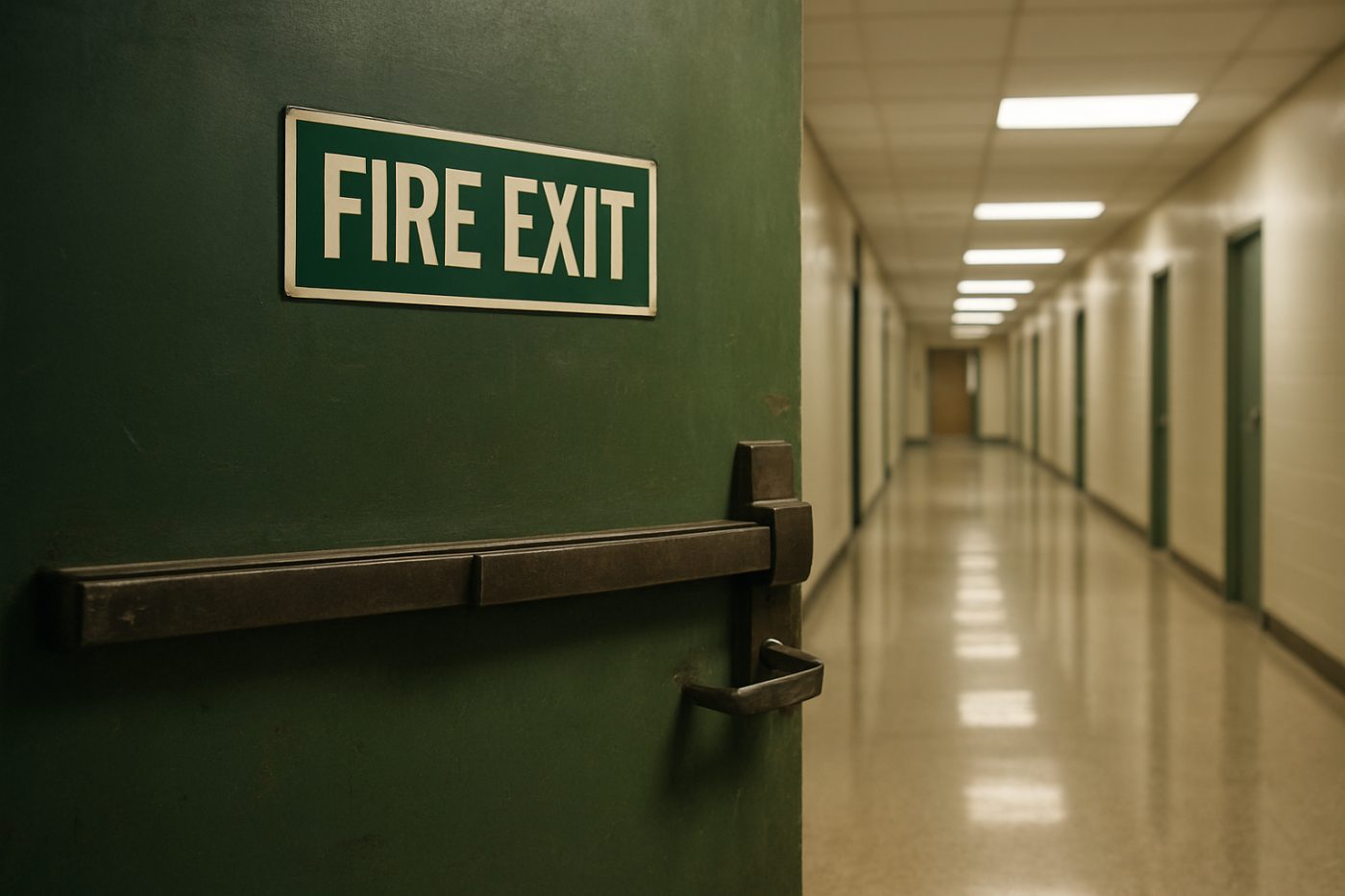 Fire exit door