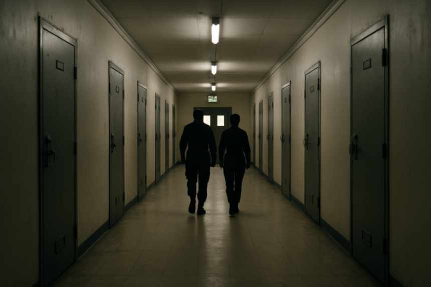 Barracks corridor interior