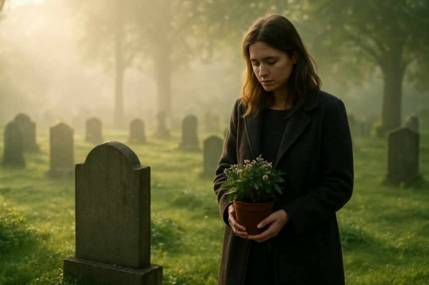 visiting grave cemetery