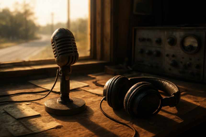radio DJ microphone setup