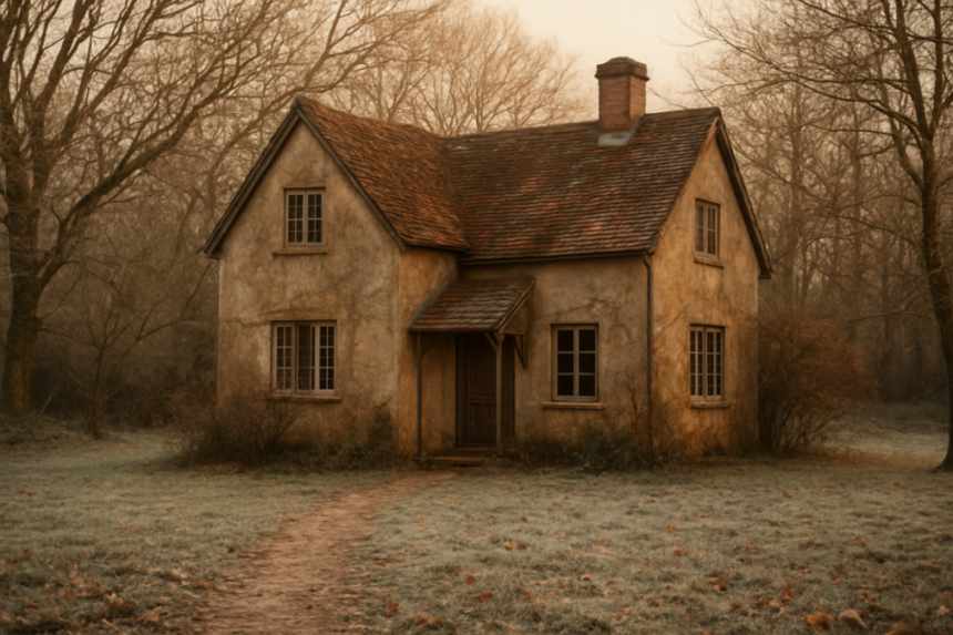 old house winter