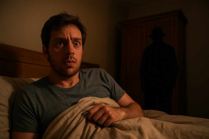 sleep paralysis with hat man