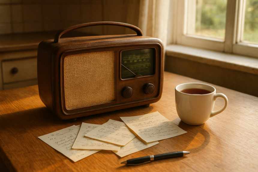 vintage radio football commentary