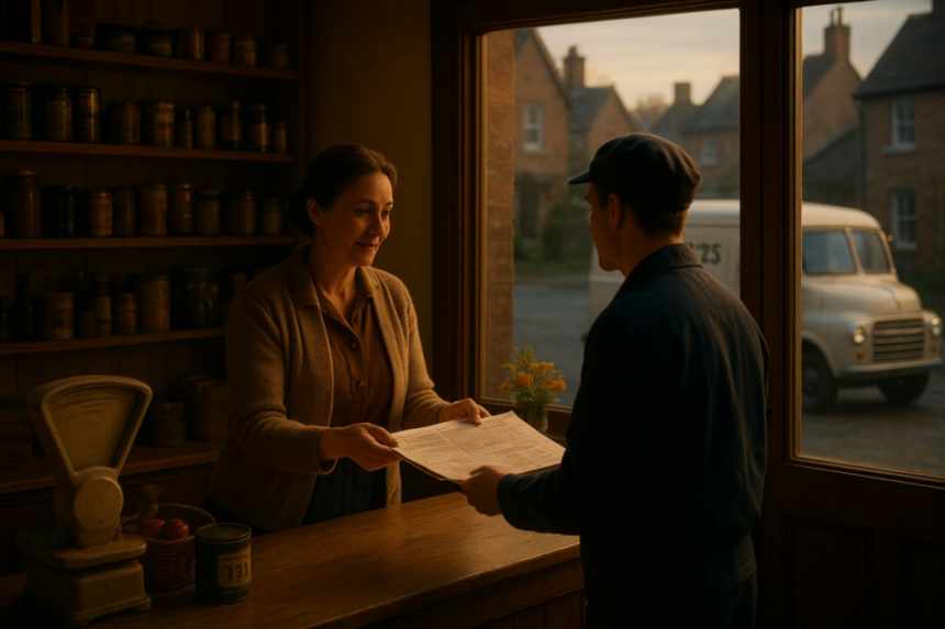 village shop newspaper van arrival