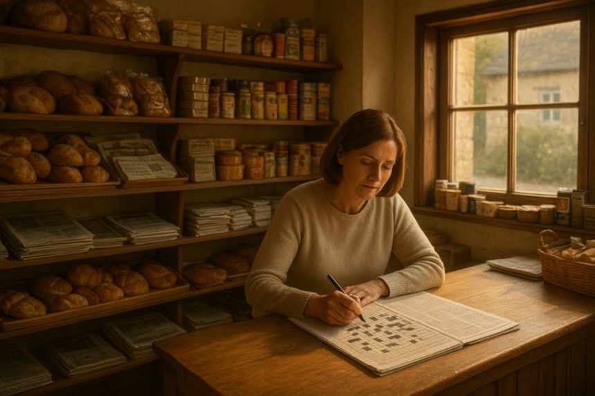 village shop woman crossword