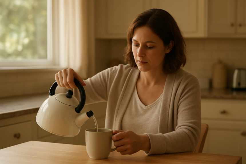 Mother making tea