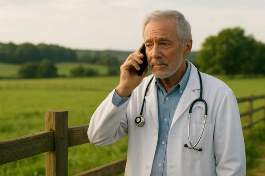 vet on phone