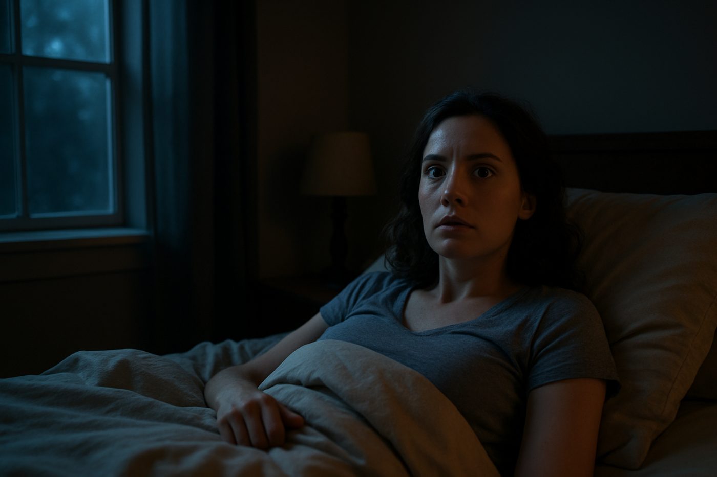 woman in sleep paralysis