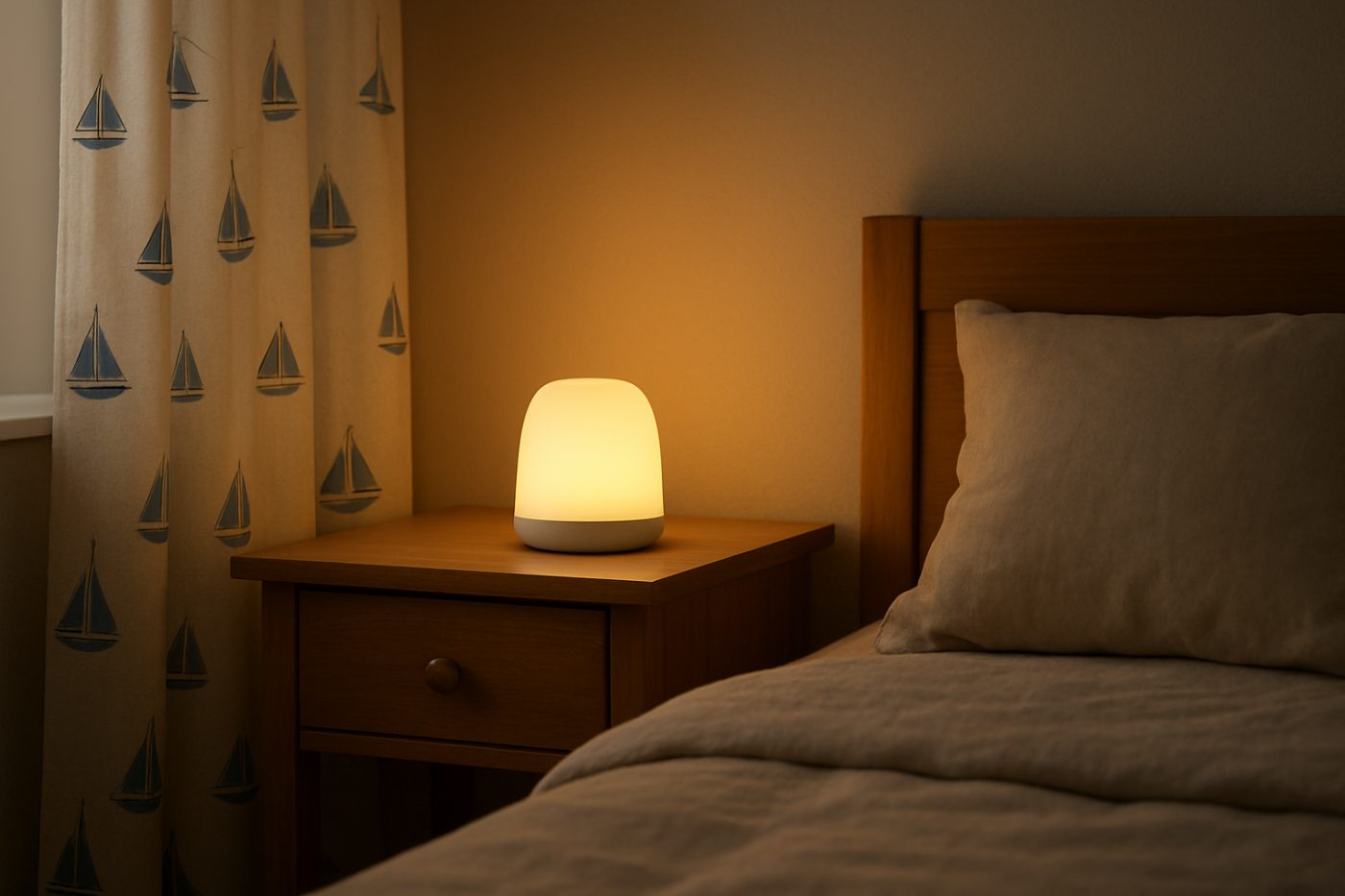 night light by child’s bed