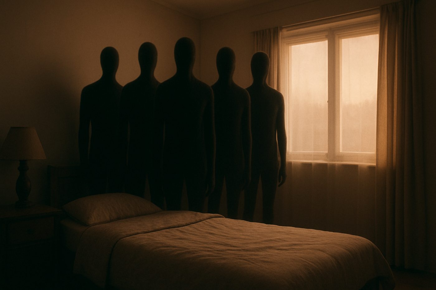 Sleep paralysis shadow figures