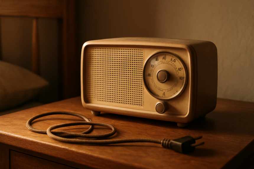 bedside radio unplugged