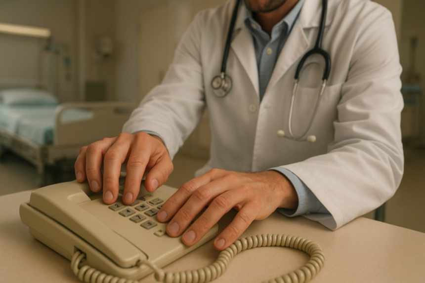Shaking doctor’s hands calling