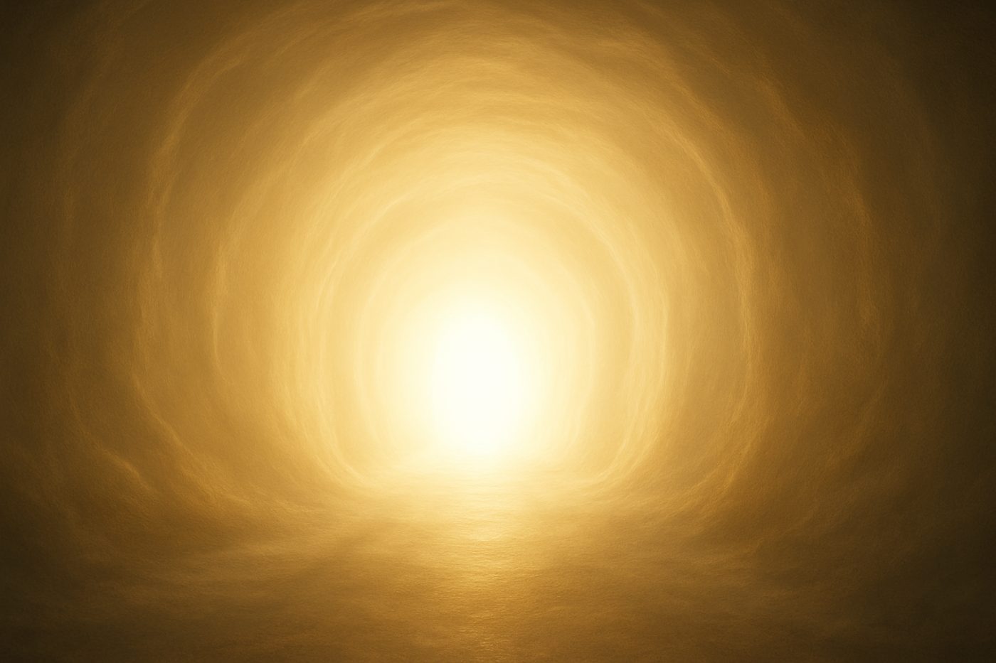 glowing life review tunnel