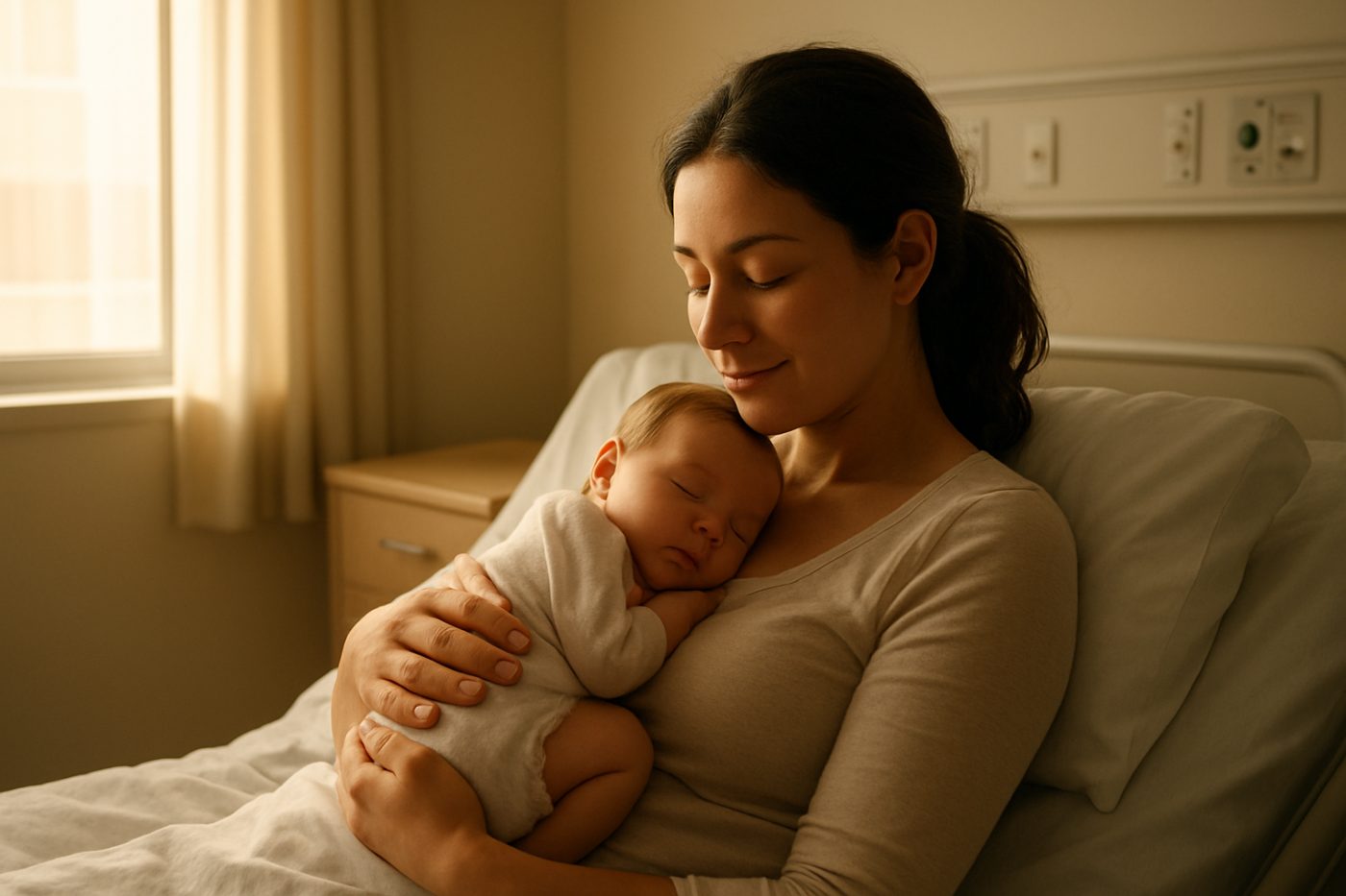 Mother and baby bonding