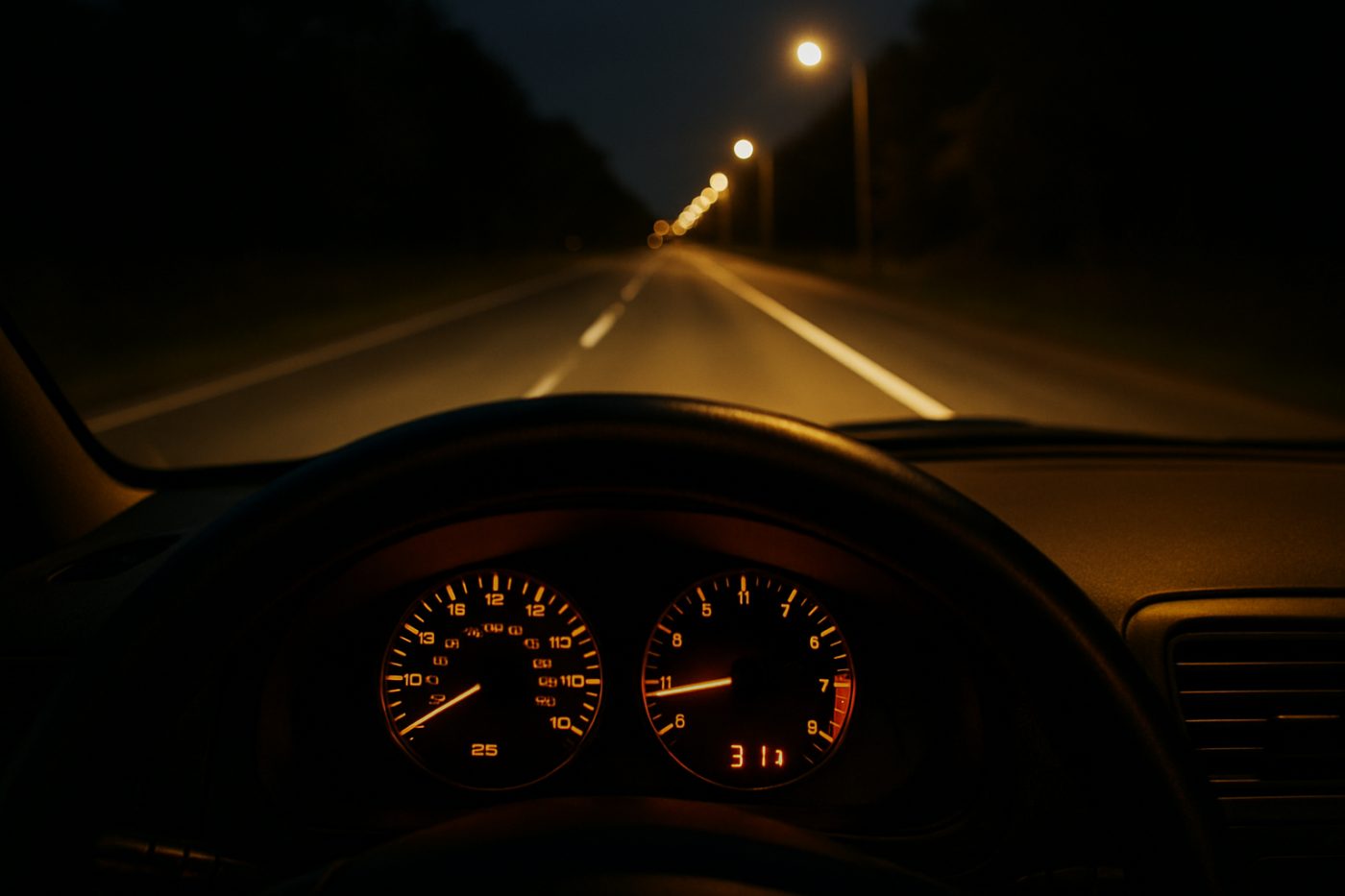 Trip odometer reading 31 miles