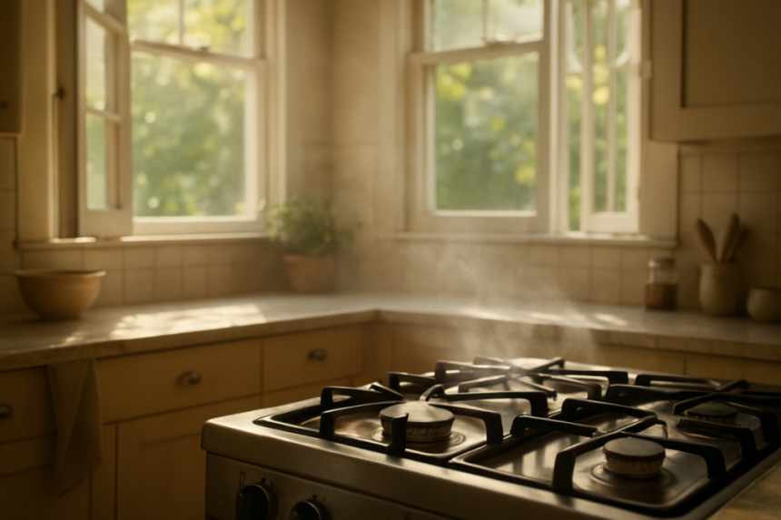 kitchen gas stove hazard