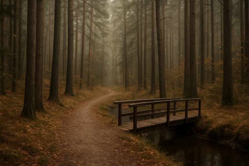 Haunted forest trail